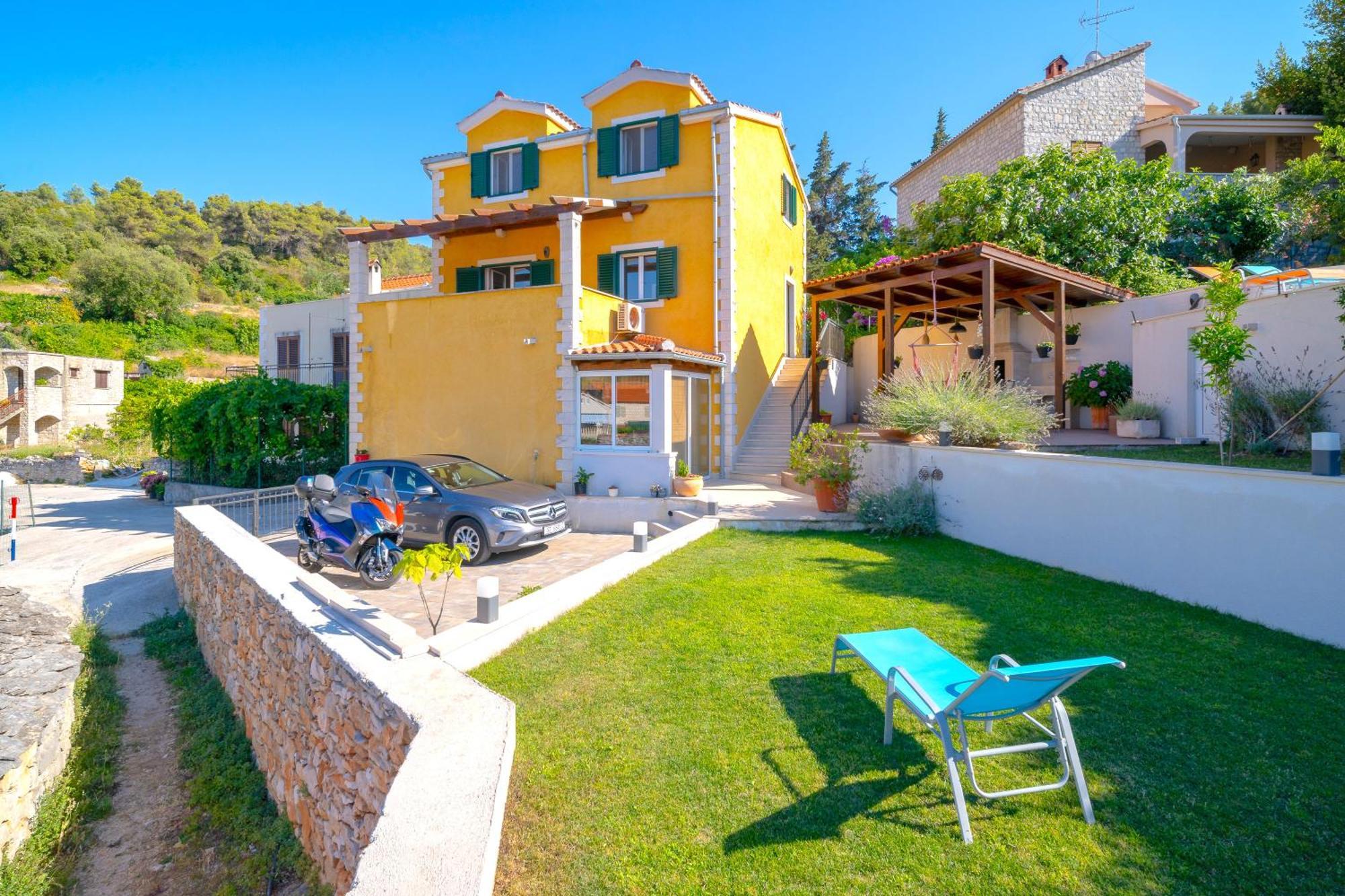 Villa Green Garden Splitska Exterior foto